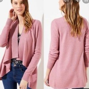NWT, Loft Open Cascade Cardigan, Sz S